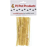 Pj Pet Products- torceduras de Cuero Crudo- 125 mm- 120 Piezas
